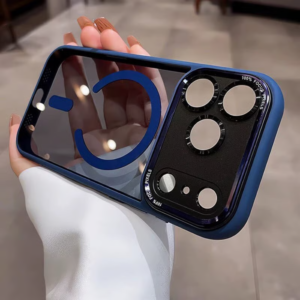 Coque iPhone 17 Pro Max – Protection Élégante et Résistante MAGSAFE – Disponible en Noir, Bleu et Orange