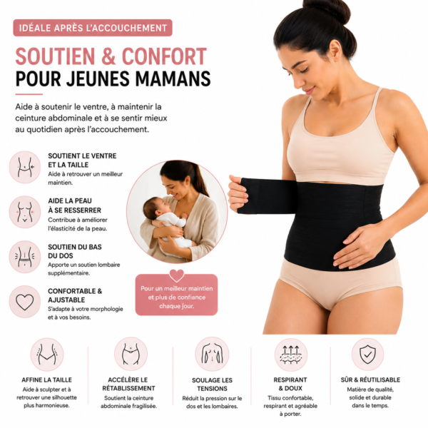 u GAINE BANDE™ – Ceinture de maintien & silhouette