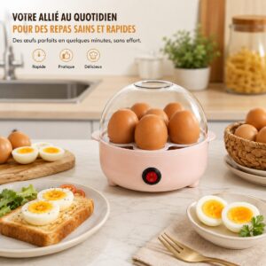 Mini Cuiseur d’Œufs Électrique – Cuisson Rapide & Parfaite