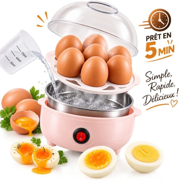 CUISEUR LAST Mini Cuiseur d’Œufs Électrique – Cuisson Rapide & Parfaite